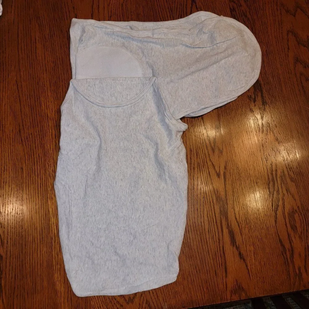 2 pack Carter's Baby Small 0-3 M White & Gray Swaddle Sleeping Bag Size …